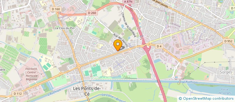 localisation de l'entreprise MADAME MARJORIE WROBEL  LES PONTS-DE-CE