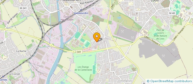 localisation de l'entreprise MADAME MARJORIE WYBO  HAUBOURDIN