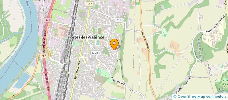 localisation de l'entreprise MADAME MARJORY BLACHE  PORTES-LES-VALENCE