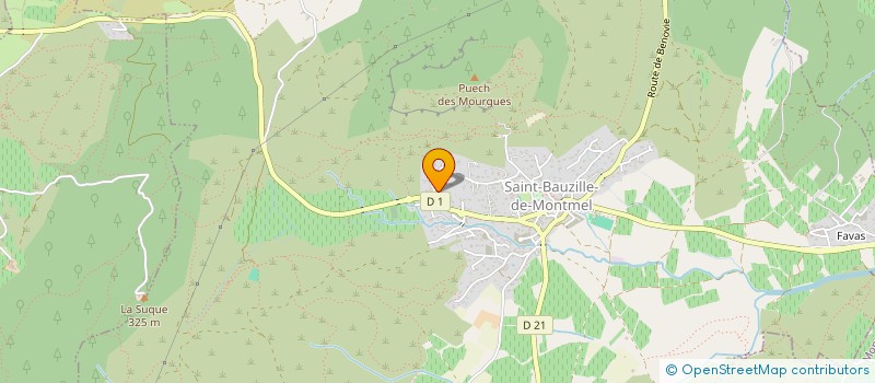 localisation de l'entreprise MADAME MARJORY CHERRIER  SAINT-BAUZILLE-DE-MONTMEL