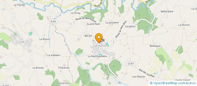 localisation de l'entreprise MADAME MARJORY ELAIN  SAINT-SYMPHORIEN-SUR-COISE