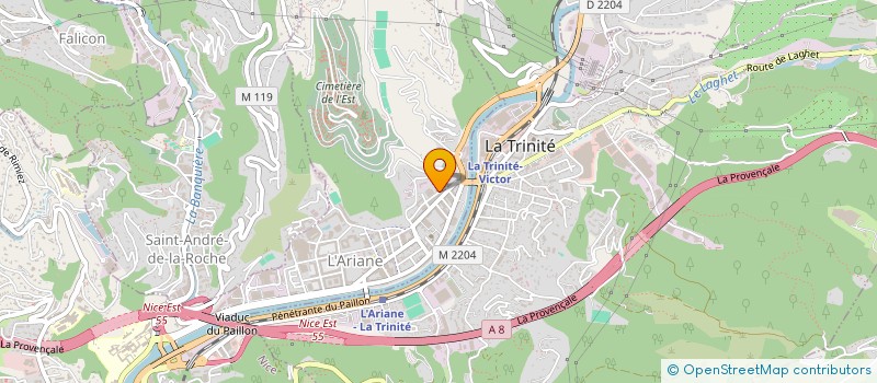 localisation de l'entreprise MADAME MARKHA KHADJIEVA à NICE