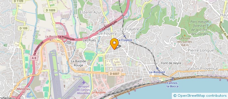 localisation de l'entreprise MADAME MARKHA TASSOUYEVA à CANNES
