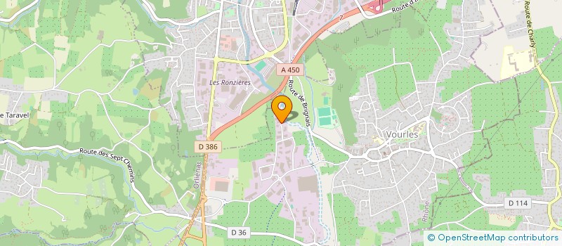 localisation de l'entreprise MADAME MARLENA OLGA MARCZYK  VOURLES