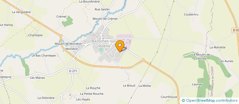 localisation de l'entreprise MADAME MARLENE AGUINET à BAZOCHES-SUR-HOENE