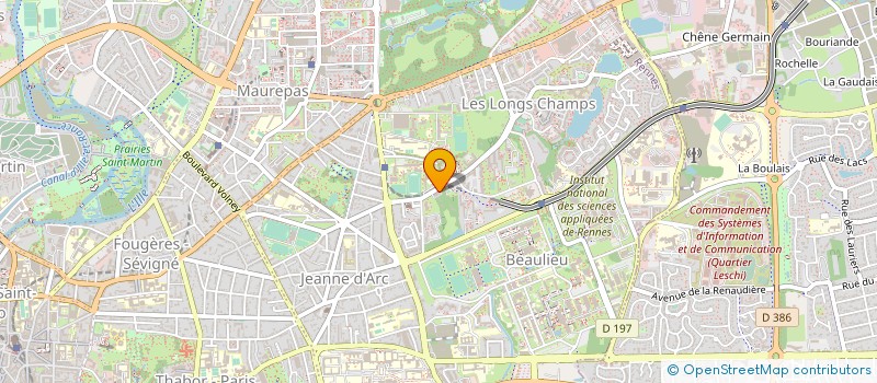 localisation de l'entreprise MADAME MARLENE ALLVIGER  RENNES