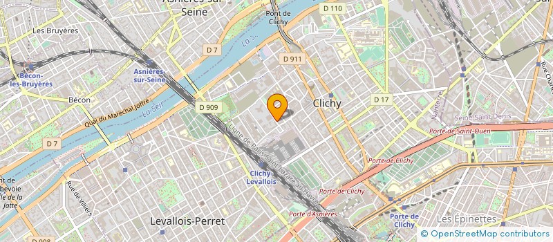 localisation de l'entreprise MADAME MARLENE ANDRADE DA SILVA DELGADO à CLICHY