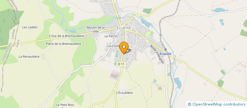localisation de l'entreprise MADAME MARLENE AUBERT à ECUEILLE