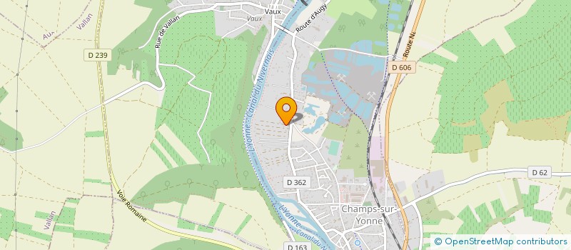 localisation de l'entreprise MADAME MARLENE BAUDRY  CHAMPS-SUR-YONNE