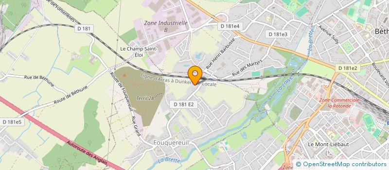 localisation de l'entreprise MADAME MARLENE BELERY  BETTIGNIES