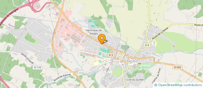 localisation de l'entreprise MADAME MARLENE BENTEJAC  LE NIZAN