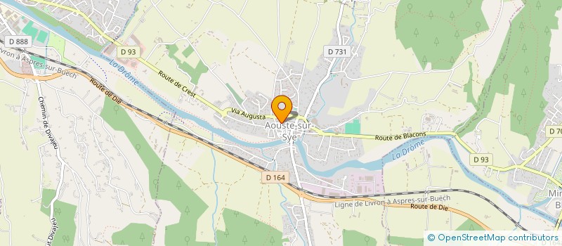 localisation de l'entreprise MADAME MARLENE BERNARD  AOUSTE-SUR-SYE