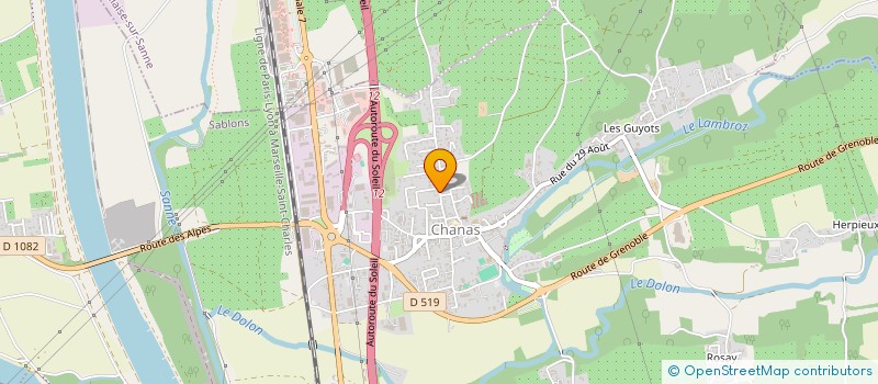 localisation de l'entreprise MADAME MARLENE BERNARD-BRUNEL  CHANAS