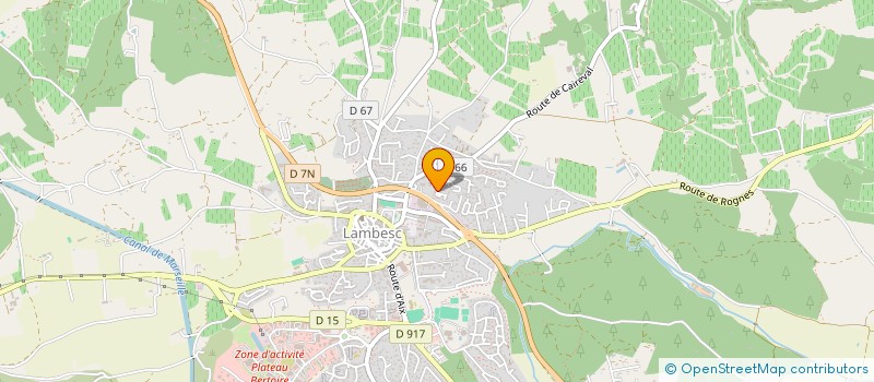 localisation de l'entreprise MADAME MARLENE BESSIERE  LAMBESC