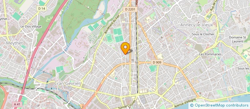 localisation de l'entreprise MADAME MARLENE BIDAUX à ANNECY