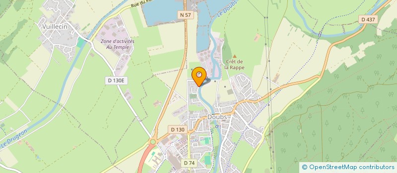 localisation de l'entreprise MADAME MARLENE BIDAUX  DOUBS