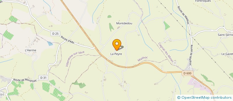 localisation de l'entreprise MADAME MARLENE BONNET  MAILHOC