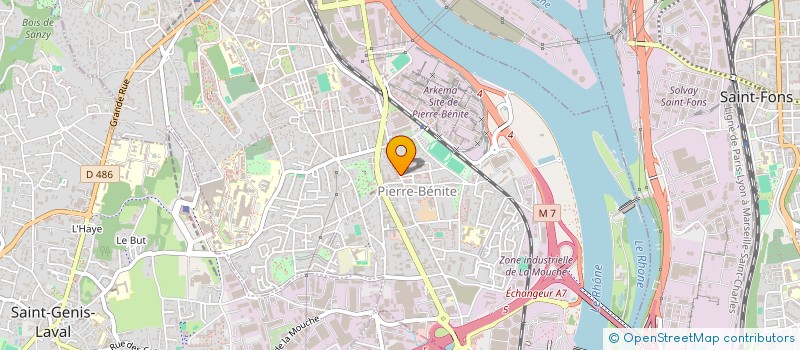 localisation de l'entreprise MADAME MARLENE BONTEMPS  OULLINS-PIERRE-BENITE