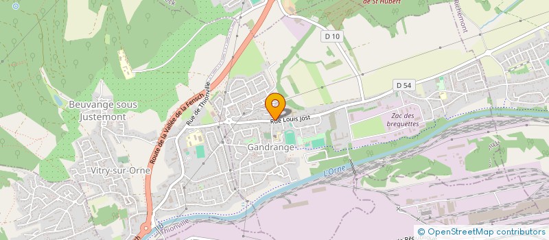 localisation de l'entreprise MADAME MARLENE BOURGADEL  GANDRANGE