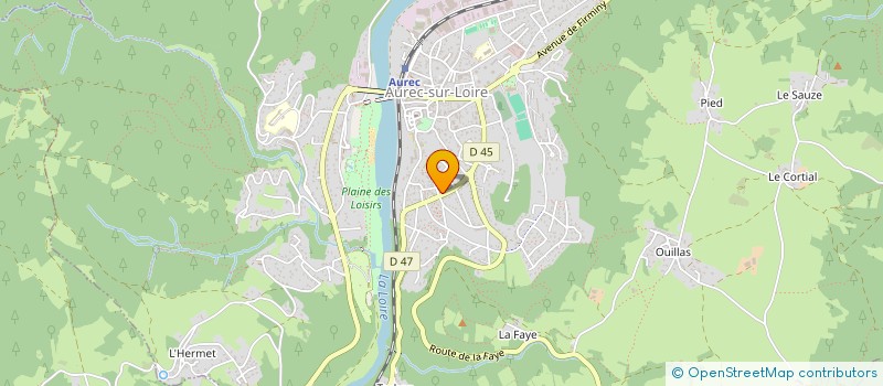 localisation de l'entreprise MADAME MARLENE BROSSIER  AUREC-SUR-LOIRE