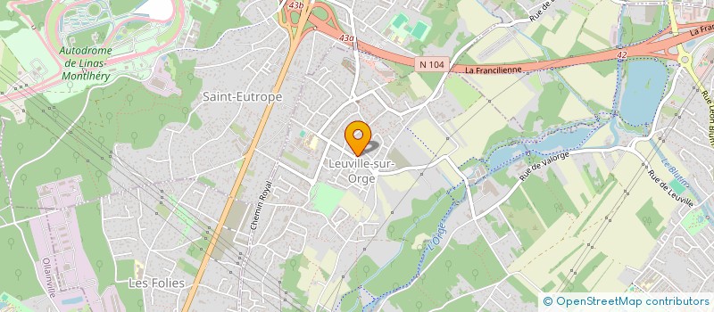 localisation de l'entreprise MADAME MARLENE BRUAUX  LEUVILLE-SUR-ORGE