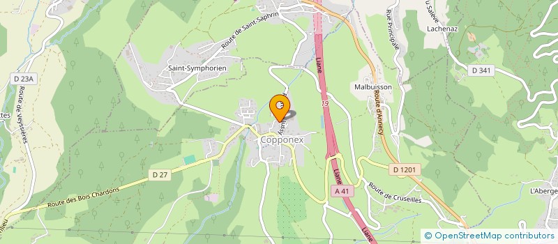 localisation de l'entreprise MADAME MARLENE BRUGGER  COPPONEX