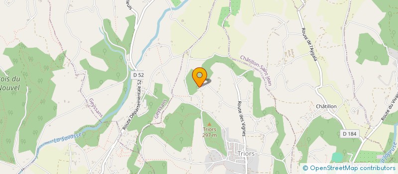 localisation de l'entreprise MADAME MARLENE BRUYERE  TRIORS