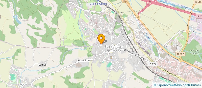 localisation de l'entreprise MADAME MARLENE BURGER  SAINT-ALBAN-DE-ROCHE