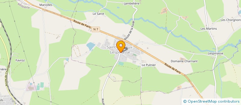 localisation de l'entreprise MADAME MARLENE BUSSET  SAINT-FORGEUX-LESPINASSE