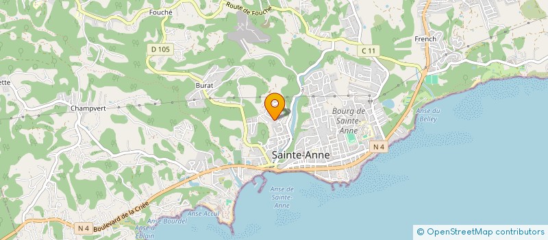 localisation de l'entreprise MADAME MARLENE CALABRE à SAINTE-ANNE