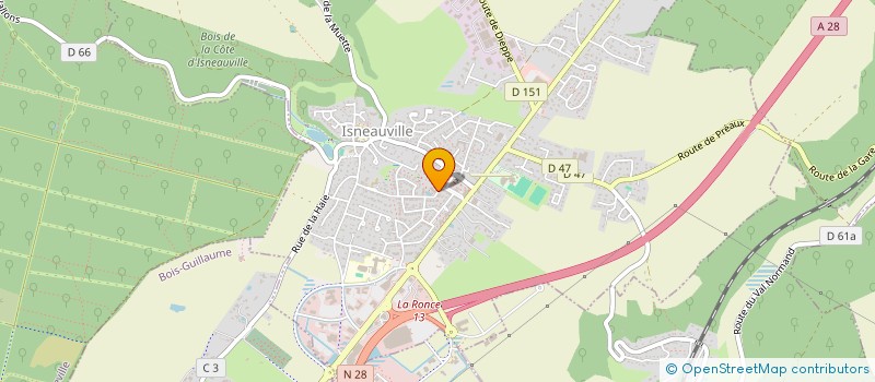 localisation de l'entreprise MADAME MARLENE CANTREL  ISNEAUVILLE