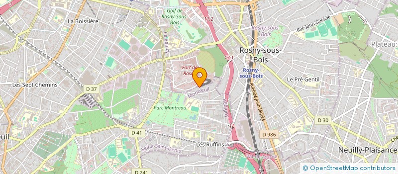 localisation de l'entreprise MADAME MARLENE CASSE à MONTREUIL