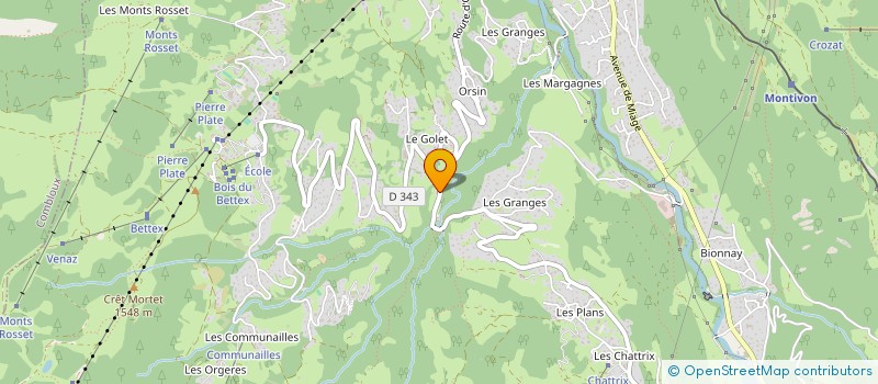 localisation de l'entreprise MADAME MARLENE CHEVREUX  SAINT-GERVAIS-LES-BAINS