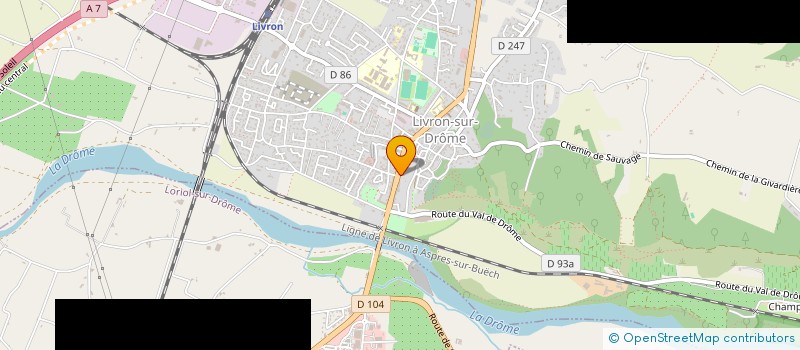 localisation de l'entreprise MADAME MARLENE CHUILON  LIVRON-SUR-DROME