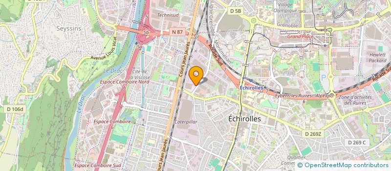 localisation de l'entreprise MADAME MARLENE CLAUDIA QUERCIA  ECHIROLLES