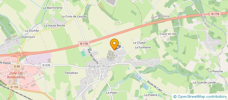 localisation de l'entreprise MADAME MARLENE COEURU  BAGUER-PICAN