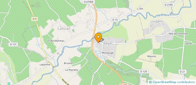 localisation de l'entreprise MADAME MARLENE COLOGNI  BAGAS