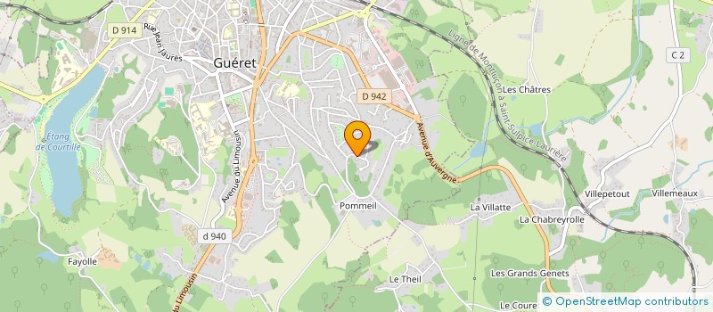 localisation de l'entreprise MADAME MARLENE COMMEUREUC à GUERET