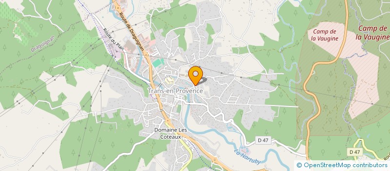 localisation de l'entreprise MADAME MARLENE COQUELET  TRANS-EN-PROVENCE