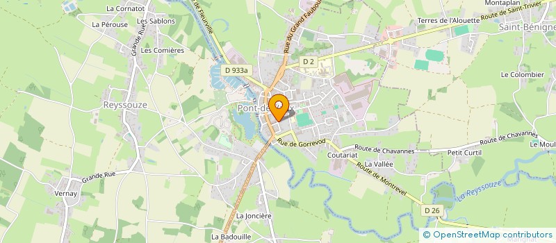 localisation de l'entreprise MADAME MARLENE CORDIER à PONT-DE-VAUX