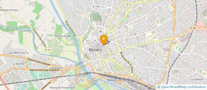 localisation de l'entreprise MADAME MARLENE CORNELY à BEZIERS