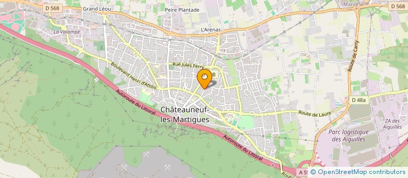 localisation de l'entreprise MADAME MARLENE D'ANDREA  CHATEAUNEUF-LES-MARTIGUES