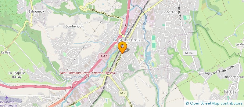 localisation de l'entreprise MADAME MARLENE DERAIL  LA GRAND-CROIX