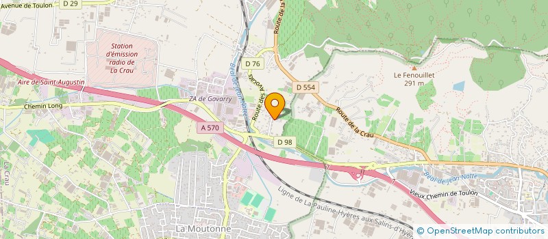 localisation de l'entreprise MADAME MARLENE DESSE  LA CRAU