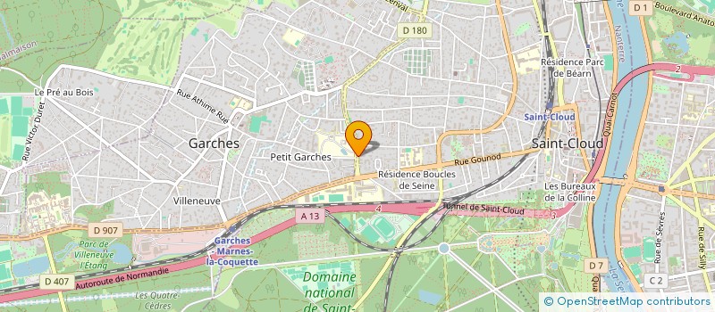 localisation de l'entreprise MADAME MARLENE DIRICQ à SAINT-CLOUD