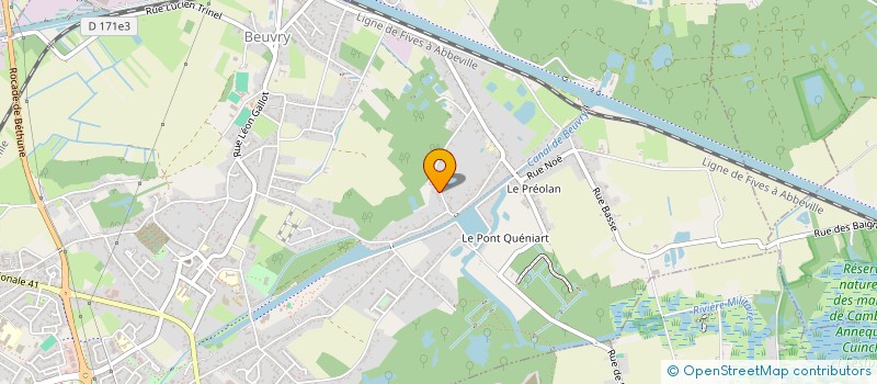 localisation de l'entreprise MADAME MARLENE DUBOIS  BEUVRY