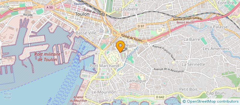 localisation de l'entreprise MADAME MARLENE EIBECK  TOULON