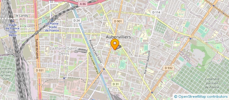 localisation de l'entreprise MADAME MARLENE FONTAINE à AUBERVILLIERS