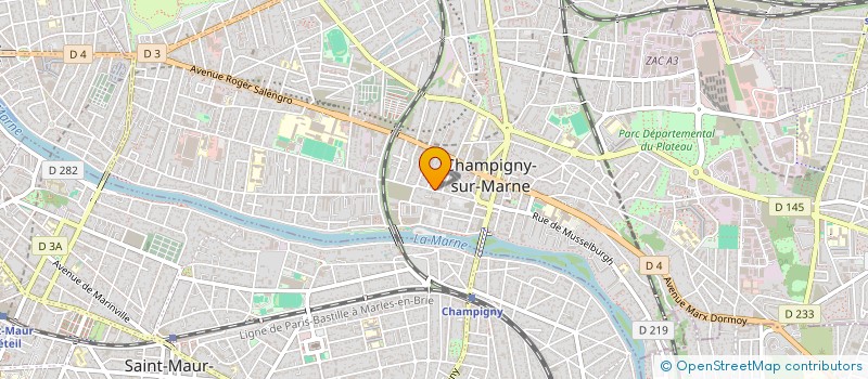 localisation de l'entreprise MADAME MARLENE FRANCOZ à CHAMPIGNY-SUR-MARNE