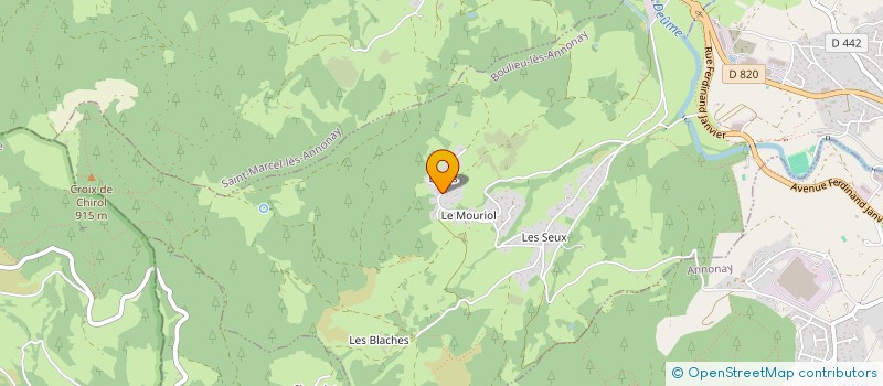 localisation de l'entreprise MADAME MARLENE GARCIA  BOULIEU-LES-ANNONAY